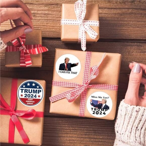 2024 Donald Trump Stickers Roll 500Pcs Funny Presidential Election USA Decals‎ - Picture 5 of 7